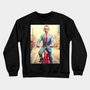 pee wee herman on bike Crewneck Sweatshirt